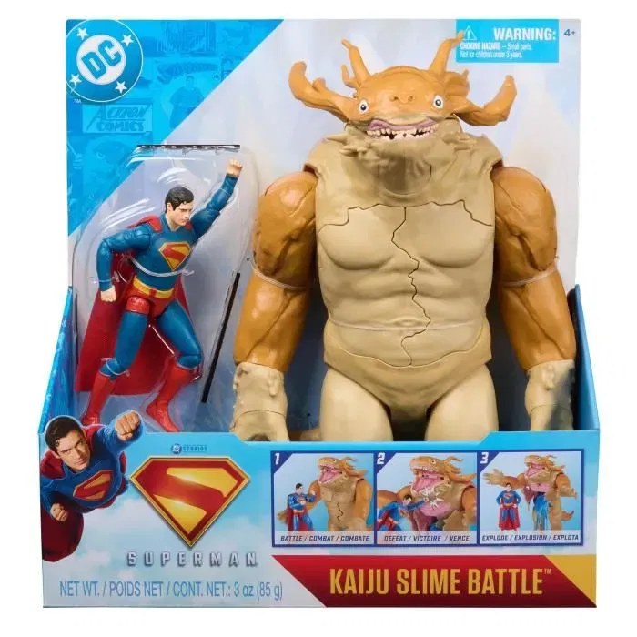 Spinmaster Battle Pack Kaiju - Figurine Superman et Monstre Géant 30 cm avec Slime - Jeu d'Action et Figurines - À Partir de 4 Ans Spinmaster Battle Pack Kaiju - Figurine Superman et Monstre Géant 30 cm avec Slime - Jeu d'Action et Figurines - À Partir de 4 Ans
