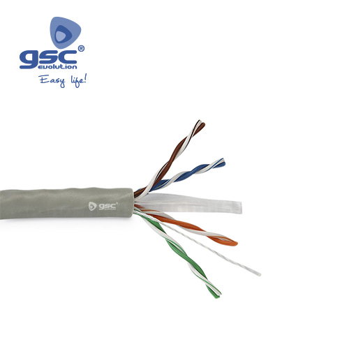 GSC Evolution Rouleau 305M câble de réseau UTP CAT6 Gris GSC Evolution Rouleau 305M câble de réseau UTP CAT6 Gris