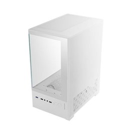 Mars Gaming MCSE2 Boîtier MicroATX MC-SE2W Blanc Panneau en Cristal Trempé Ventilateur 120 mm Inclus