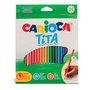 Crayons de couleur Carioca Tita Multicouleur 24 Pièces (6 Unités)