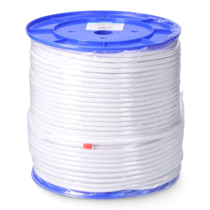 Corde EDM 87921 Blanc Polyester Latex 8 mm x 200 m Élastique