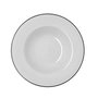 Assiette creuse Bidasoa Glacial Filo Blanc Céramique Ø 23,5 cm (24 Unités)