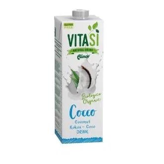 VITASI Boisson Végétale Bio Coco 1L - Sans Gluten, Source de Protéines VITASI Boisson Végétale Bio Coco 1L - Sans Gluten, Source de Protéines