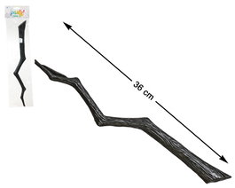 Atosa Baguette Magique Noire Torsadée 36 cm pour Sorcier ou Sorcière