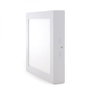 Plafonnier LED carré 18 W, 1 800 lm, 6 000 K, blanc froid