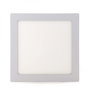 Plafonnier LED carré 18 W, 1 800 lm, 6 000 K, blanc froid