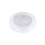 Bague encastrée ronde aluminium blanc diamètre 60 mm pour lampe GU10 ou GX5,3 intégrée dans plâtre