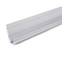 Greenice Profilé d'Éclairage pour Escalier avec Diffuseur Opal et Caoutchoucs Antidérapants - 1m