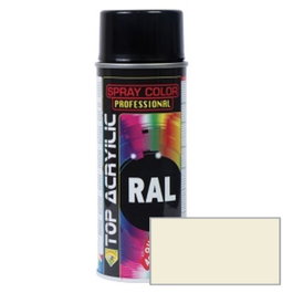 TOP ACRYLIC Spray Acrylique Blanc Crème RAL-9001 400ml
