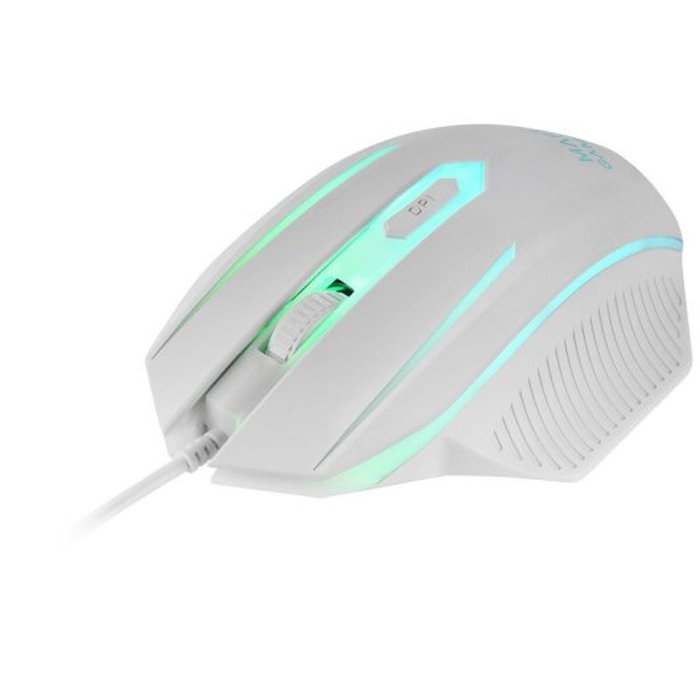 Clavier Mars Gaming MCP124WES Blanc Multicouleur Espagnol Qwerty (3 Unités)