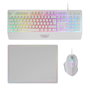 Clavier Mars Gaming MCP124WES Blanc Multicouleur Espagnol Qwerty (3 Unités)