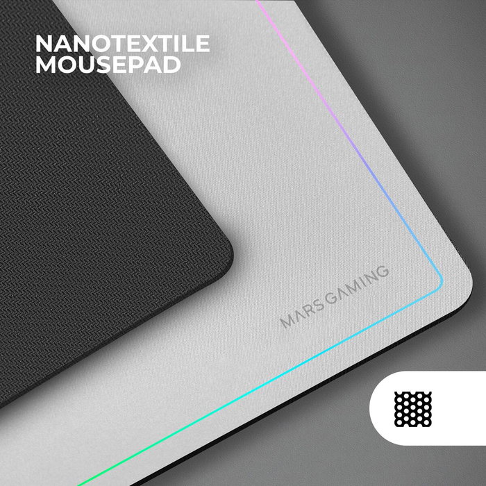 Clavier Mars Gaming MCP124WES Blanc Multicouleur Espagnol Qwerty (3 Unités)