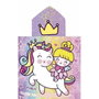 Secaneta Serviette poncho avec capuche Unicornprins 60 x 120 cm