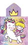 Secaneta Serviette poncho avec capuche Unicornprins 60 x 120 cm