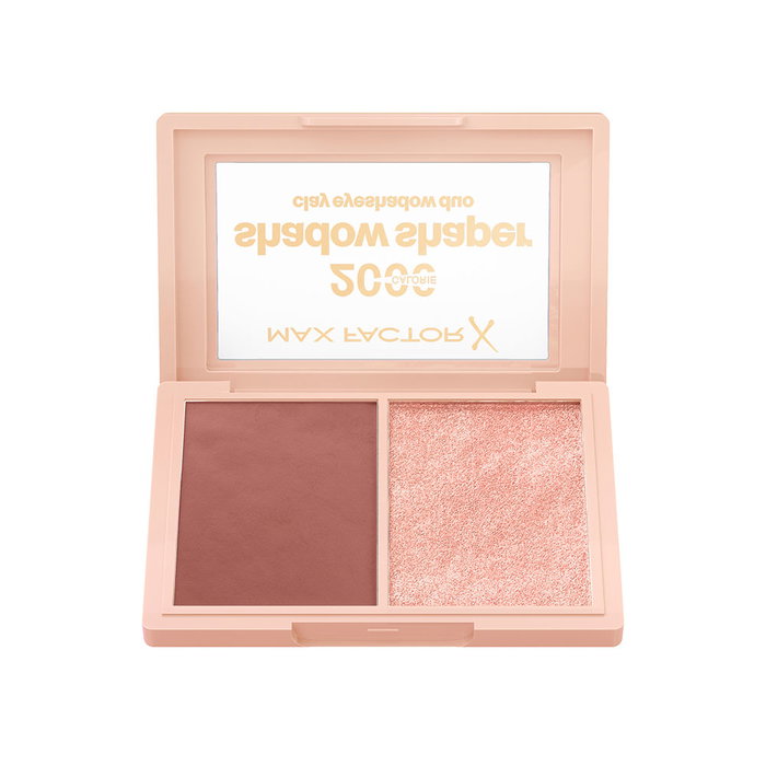 Max Factor Shadow Shaper 2000 Calorie Ombre à Paupières n°010 - Clay Gleam 4 g, Palette de Fards à Paupières Mat et Iridé