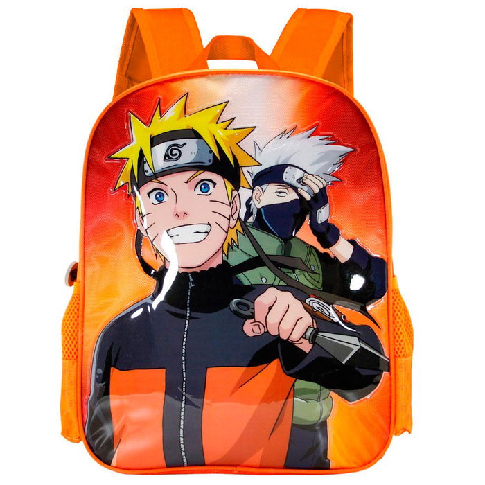 KARACTERMANIA - Sac à dos Naruto adaptable 39 cm avec compartiment unique, bande trolley et bretelles rembourrées, 31x39x15 cm