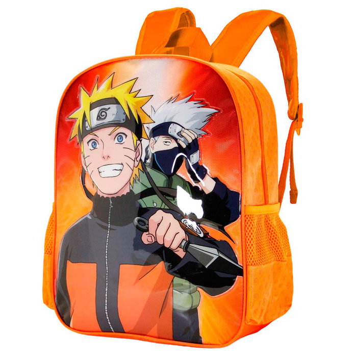 KARACTERMANIA - Sac à dos Naruto adaptable 39 cm avec compartiment unique, bande trolley et bretelles rembourrées, 31x39x15 cm