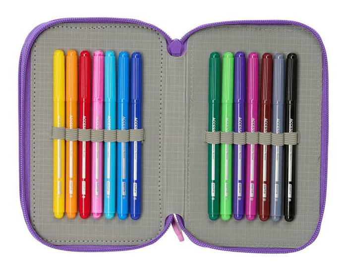 Safta Trousse Triple 37 Pcs K-Pop Demon Hunters Battle Safta Trousse Triple 37 Pcs K-Pop Demon Hunters Battle