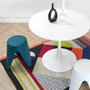 Home Deco Factory Tabouret Eve Bleu Canard