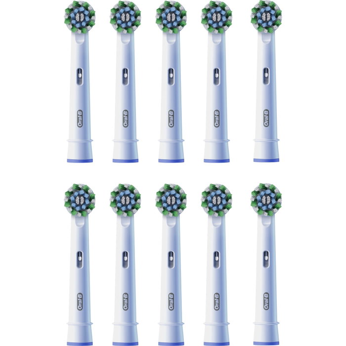 Oral-B Têtes de rechange Pro CrossAction - Pack de 10 - Blanc