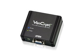 Aten Convertisseur VGA vers HDMI avec audio VC180 - Convertisseur vidéo VGA/HDMI 1080p WUXGA avec entrée audio stéréo et alimentation flexible