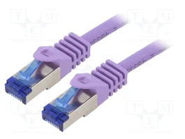 LOGILINK Cordon de raccordement Cat 6a S/FTP RJ45 3m violet