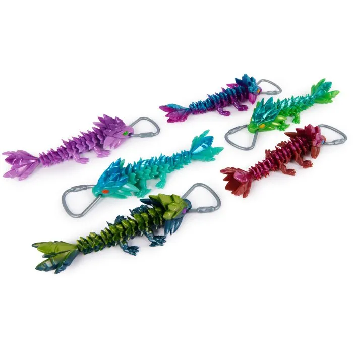 Spin Master Crystalynx - Pack Mini Dragon articulé 15 cm avec porte-clés Spin Master Crystalynx - Pack Mini Dragon articulé 15 cm avec porte-clés