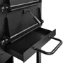 Livoo DOC331 Four à pizza et tarte flambée, Compatible charbon et bois, Hauteur de cuisson 94 cm, Thermomètre intégré