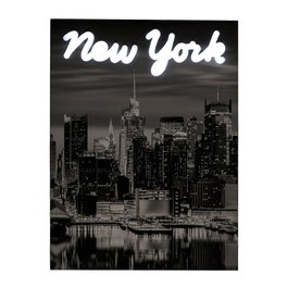 Home Deco Factory Cuadro Neón LED NYC 30x40 cm