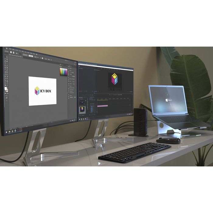 Icy ICY BOX IB-DK2252AC DisplayLink Notebook Docking