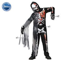 Déguisement pour Enfants Th3 Party Multicouleur Squelette (4 Pièces)