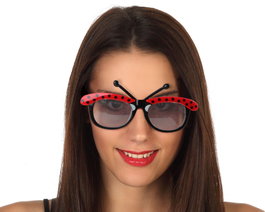 Lunettes Mariquita Rouge et Noir Femme Adulte