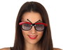 Accessoire déguisement Lunettes Coccinelle Rouge et Noir pour Femme Adulte - Idéal pour Fête, Carnaval et Thème Animal
