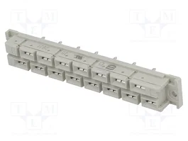 HARTING Connecteur DIN 41612 femelle 15 broches droit THT 15A