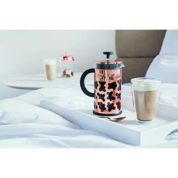 Bodum - Set de 2 verres à double paroi Canteen - Verre borosilicate - 0.4 l - Pour thé, café, cocktails - Garde la température - Transparent