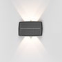 Edm Aplique solaire LED 4W 200lm 3000K blanc chaud avec détecteur crépusculaire et mouvement IP65
