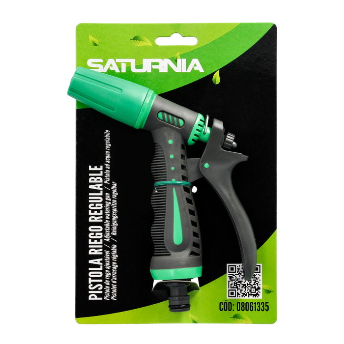 SATURNIA Pistola Riego Manguera Regulable SATURNIA Pistola Riego Manguera Regulable