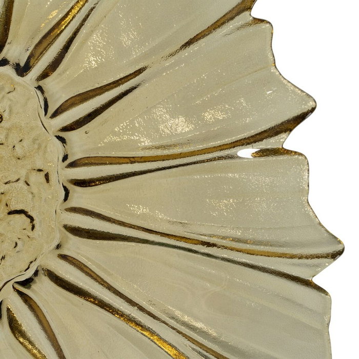 Centre de Table Olive Verre 42 x 42 x 7,5 cm