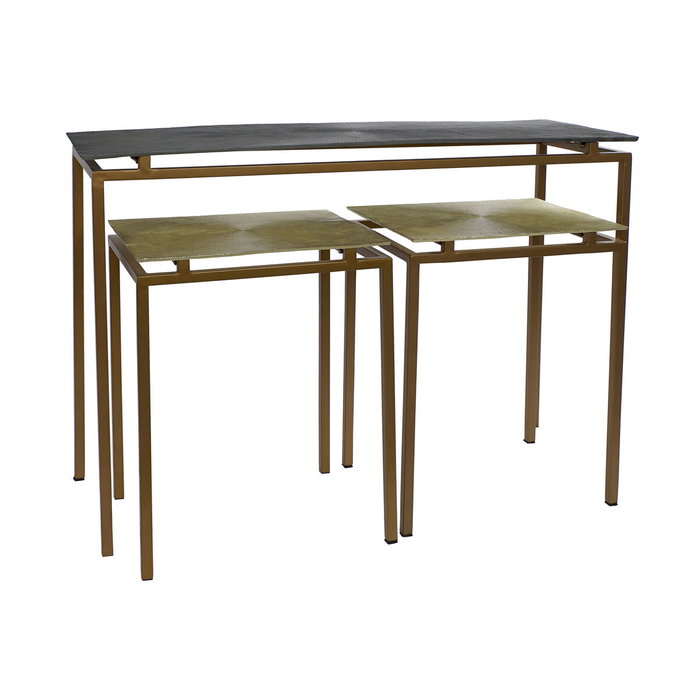 Home ESPRIT Console Gris Métal Aluminium 109,5 x 37,5 x 80 cm (3 Pièces) Home ESPRIT Console Gris Métal Aluminium 109,5 x 37,5 x 80 cm (3 Pièces)