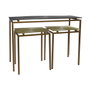 Home ESPRIT Console Gris Métal Aluminium 109,5 x 37,5 x 80 cm (3 Pièces)