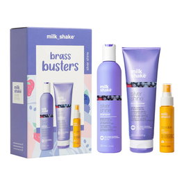 Milk Shake Coffret Cheveux Gris Argentés - Shampoing Silver Shine 300 ml + Après-Shampoing 250 ml + Huile de Soin Incroyable Protectrice 50 ml