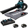 Makita DUB363PG4V Souffleur et Aspirateur de Feuilles sans fil avec 4 Batteries et Double Chargeur