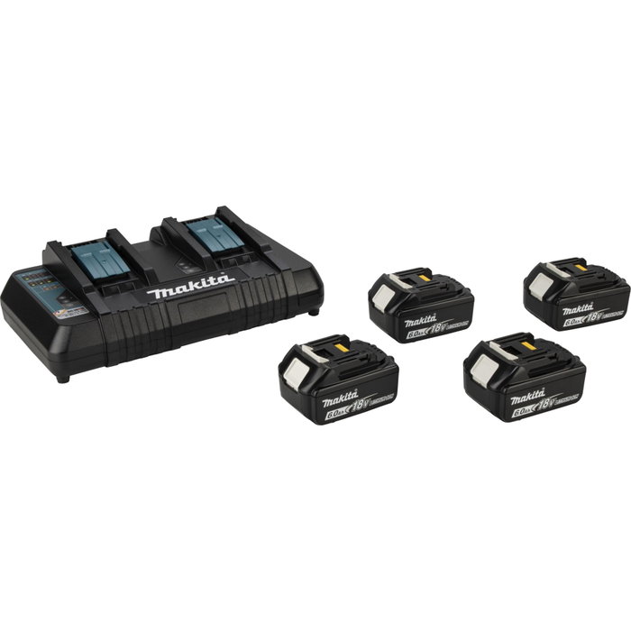 Makita DUB363PG4V Souffleur et Aspirateur de Feuilles sans fil avec 4 Batteries et Double Chargeur Makita DUB363PG4V Souffleur et Aspirateur de Feuilles sans fil avec 4 Batteries et Double Chargeur