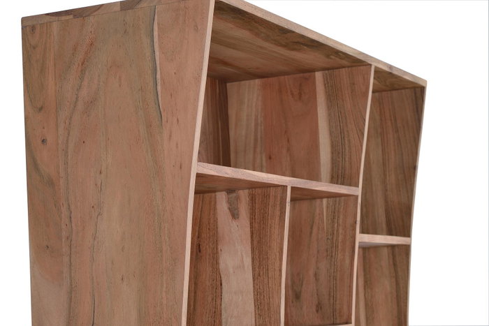 GINER Y COLOMER Bibliothèque en Bois d'Acacia Naturelle - 200 cm de Haut x 120 cm de Large - Meuble à Assembler avec Grand Espace de Rangement GINER Y COLOMER Bibliothèque en Bois d'Acacia Naturelle - 200 cm de Haut x 120 cm de Large - Meuble à Assembler avec Grand Espace de Rangement