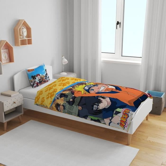 Naruto Parure de couette Konoha Noir