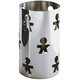 Alessi AKK09 GIROTONDO Porte-bâtonnets de pain en acier inoxydable 18/10 perforé avec design ludique - Idéal pour apéritifs