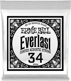 ERNIE BALL Cordes Acoustiques Bronze 80/20 034 (Set de 6)