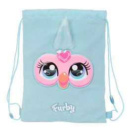 Sac à dos serré par des ficelles Furby Bleu ciel 26 x 34 x 1 cm