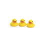 Tachan Set de 3 Canards de Bain en Caoutchouc Jaunes pour Enfants, Jouet Éducatif Flottant, à Partir de 1 An
