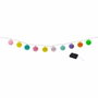 Lumisky Guirlande lumineuse solaire MIMY COLORS SOLAR 3,80 m - Boules de coton - LED blanc chaud